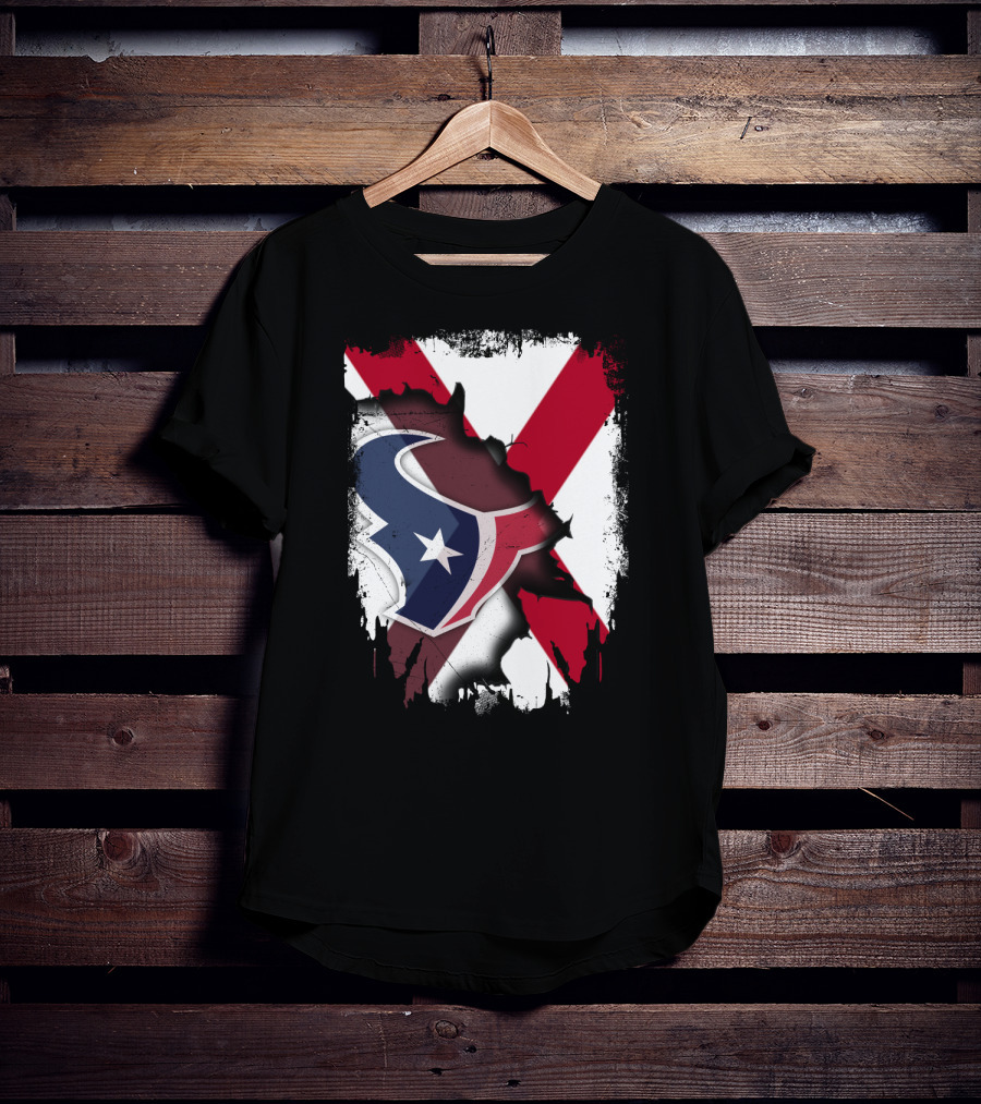 Houston Texans Alabama State Flag Unity T-Shirt