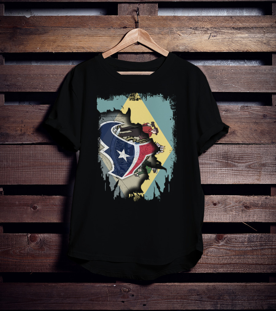 Together Delaware With Texans NFL Collaboration T-Shirt