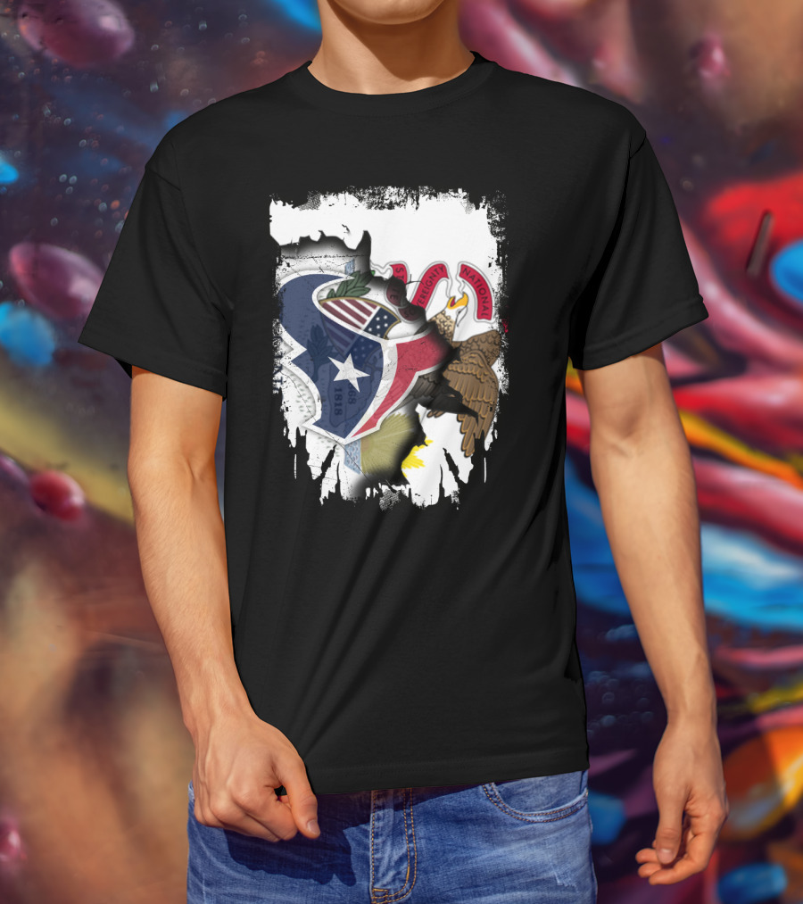 Together Illinois Texas Unity Emblem T-Shirt