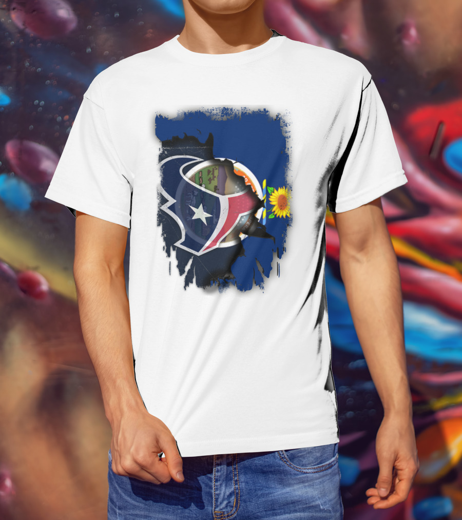 Kansas Sunflower With Texas Star Collaboration T-Shirt