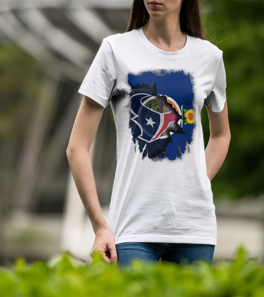 Kansas Sunflower With Texas Star Collaboration T-Shirt