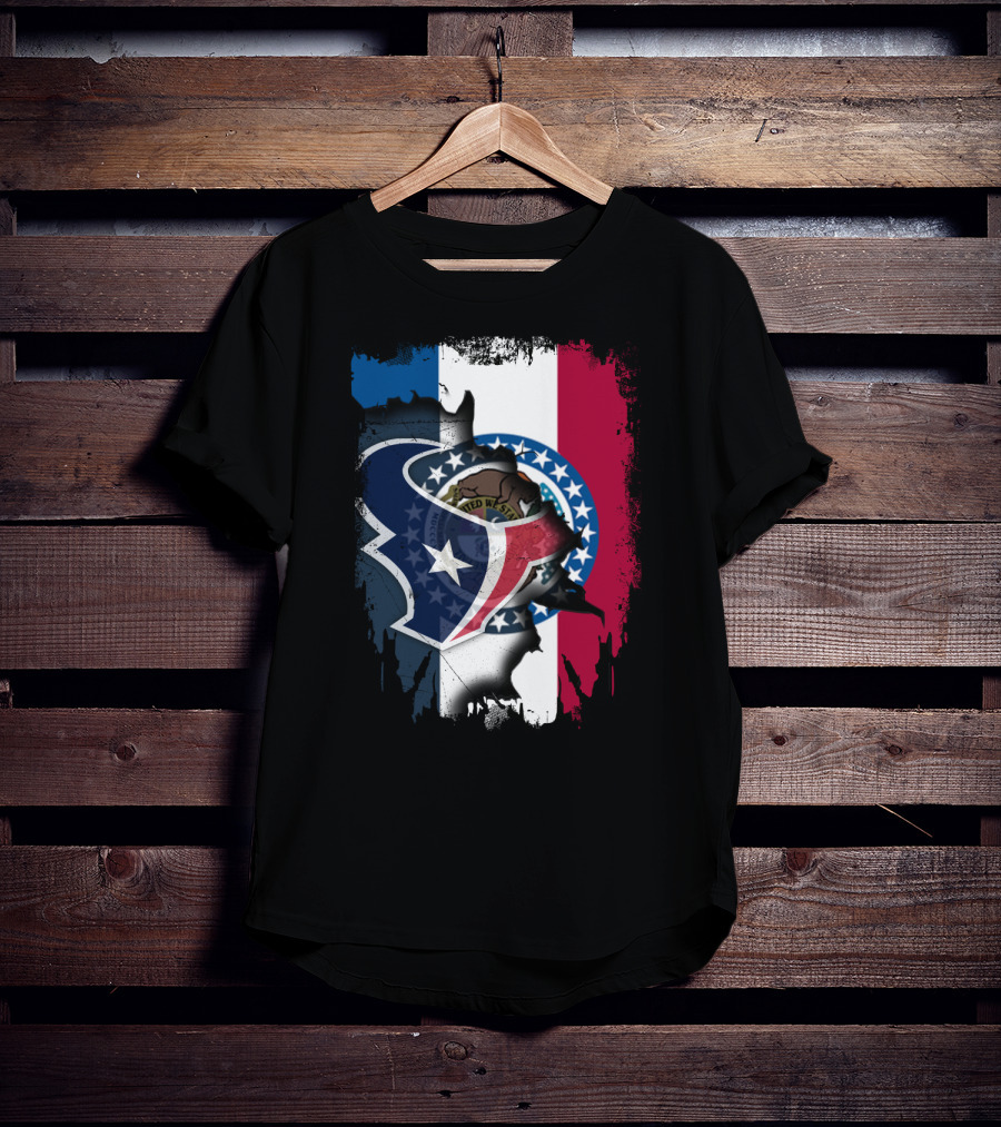 Missouri And Texans United With State Symbols T-Shirt