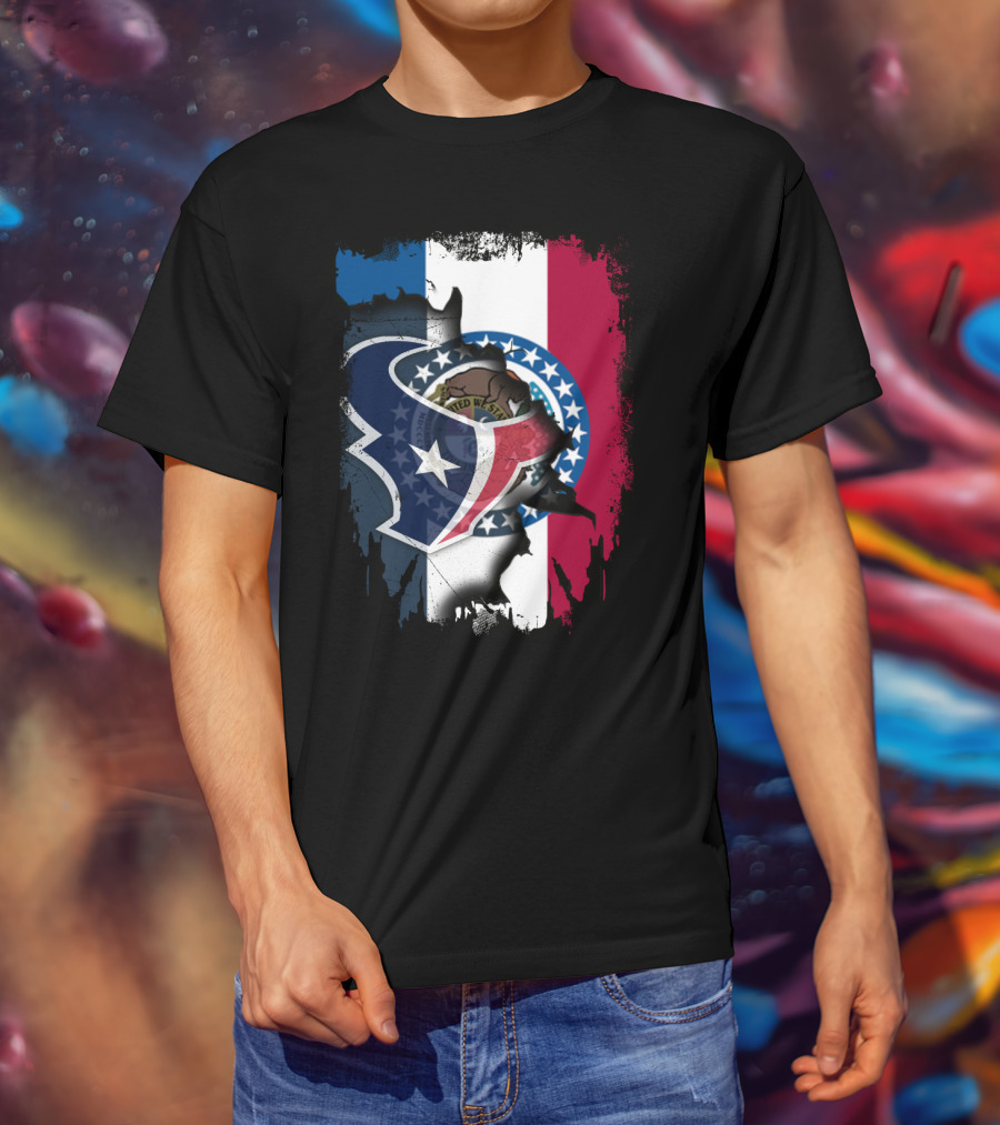 Missouri And Texans United With State Symbols T-Shirt