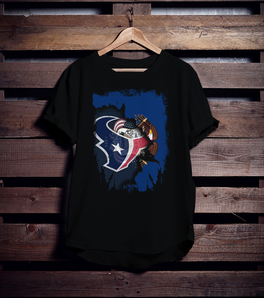 Together Utah Texans Patriotic Eagle Fusion T-Shirt