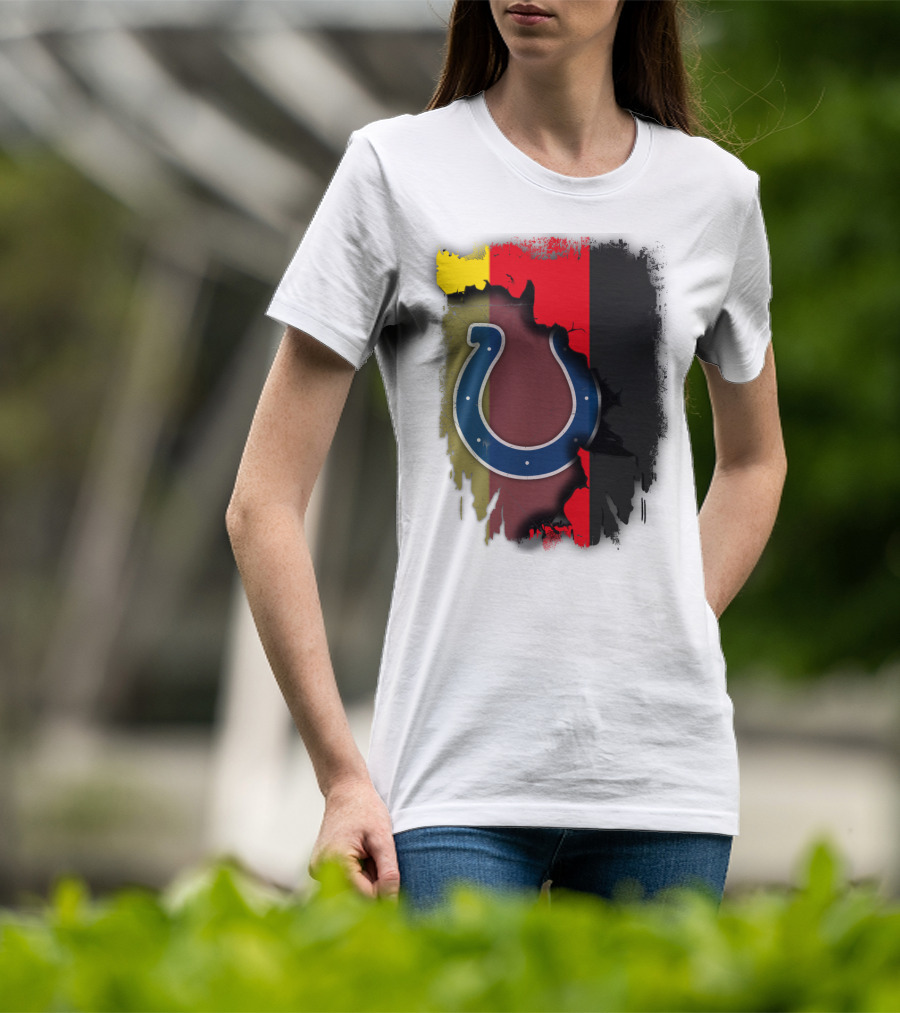 Germany Colors With Colts Horseshoe T-Shirt