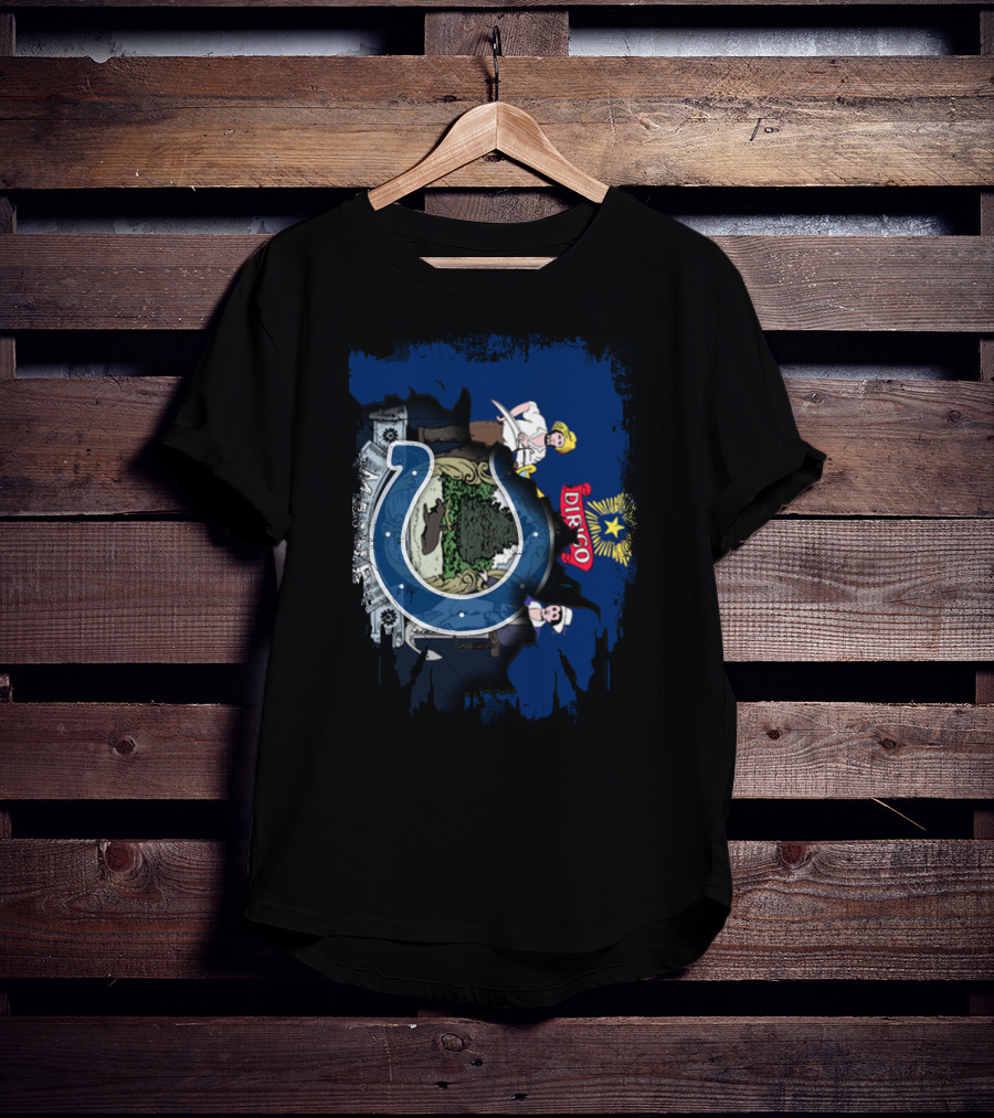 Maine Dirigo Together Indianapolis Colts Horseshoe Emblem T-Shirt