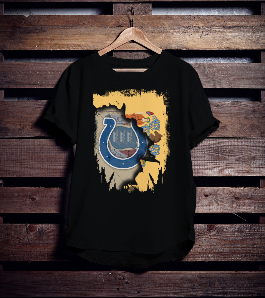 New Jersey Colts Horseshoe With State Flag Elements T-Shirt