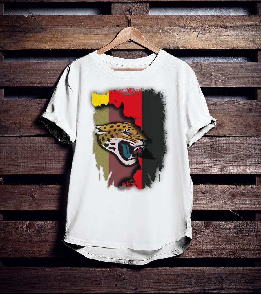 Germany Flag With Jaguars Logo Integration T-Shirt