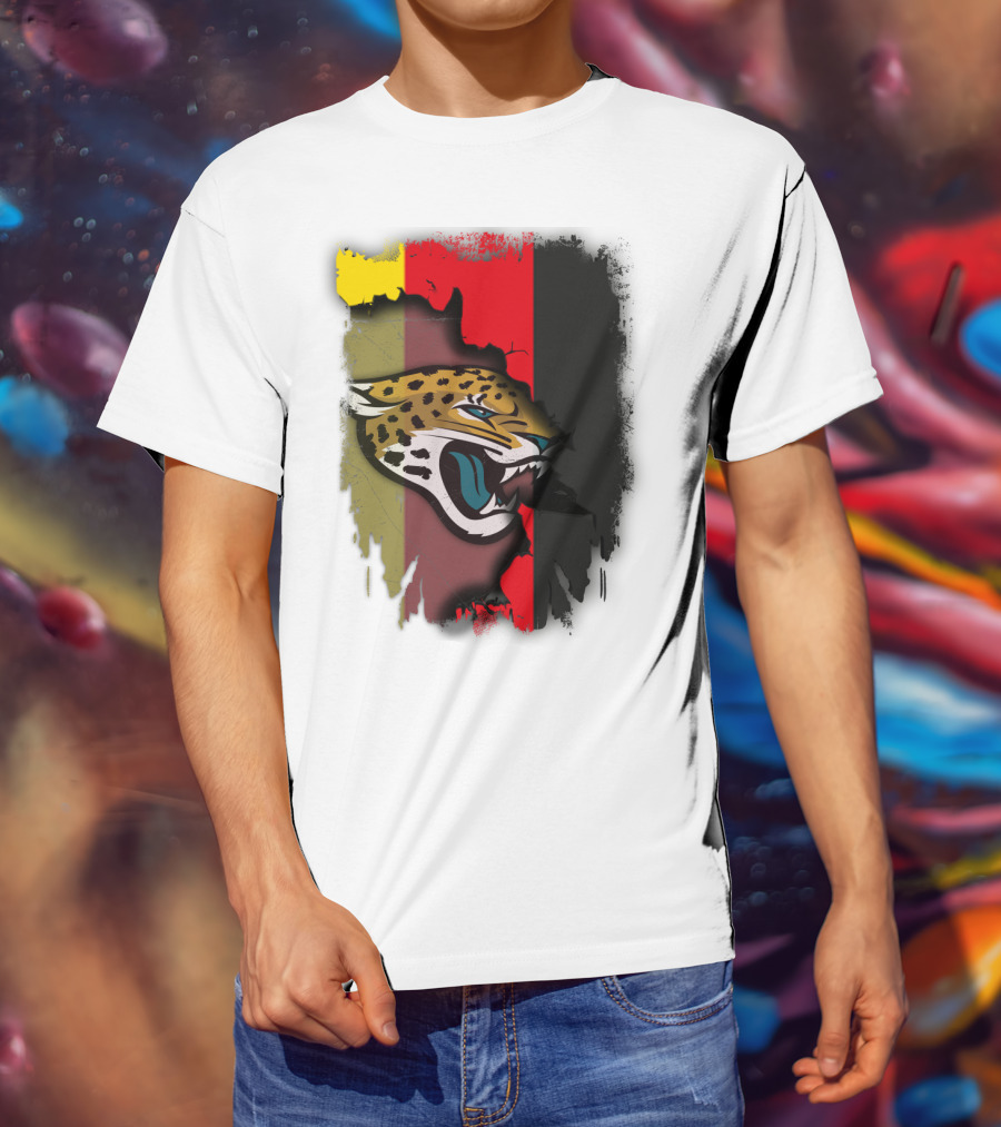 Germany Flag With Jaguars Logo Integration T-Shirt