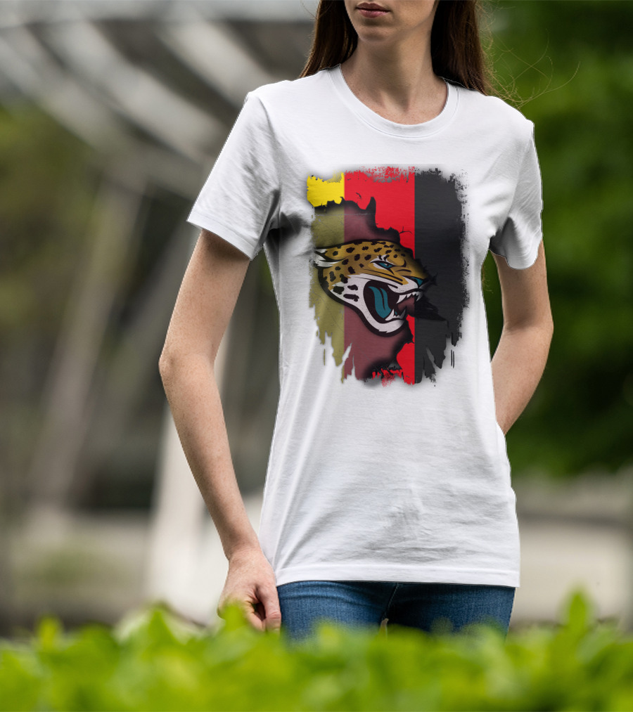 Germany Flag With Jaguars Logo Integration T-Shirt