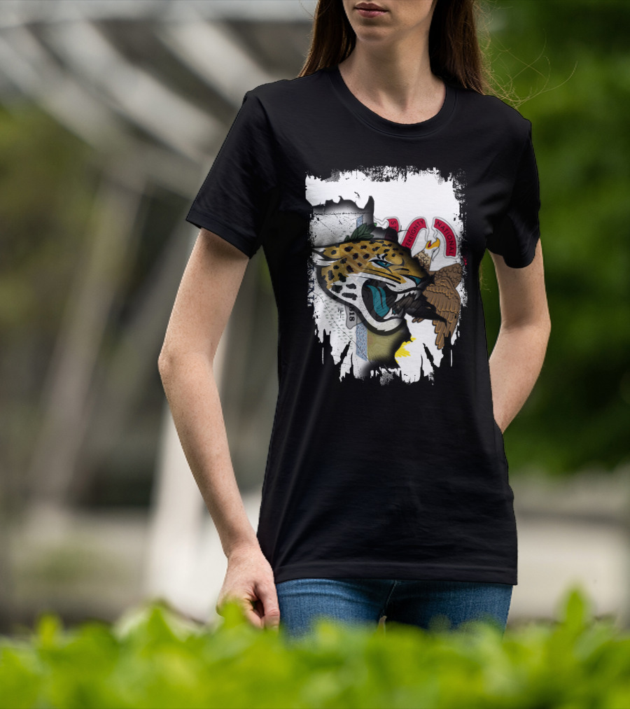 Together Illinois With Jaguars And State Flag T-Shirt