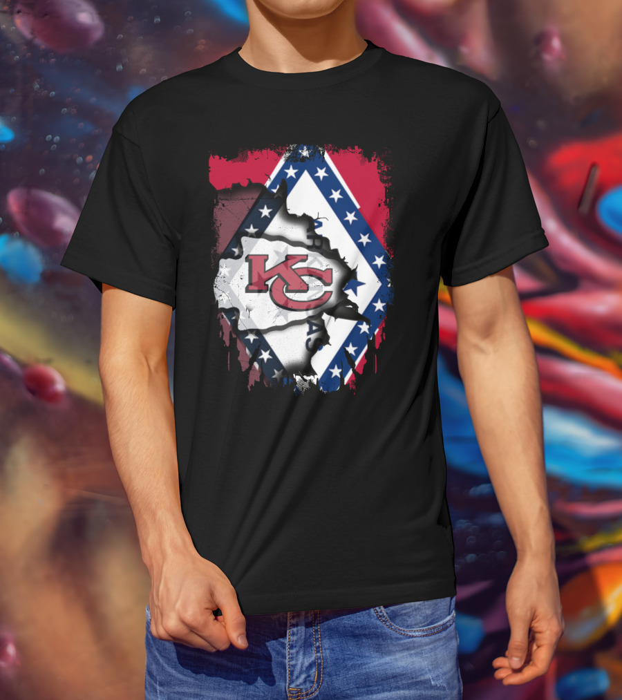 KC Chiefs Arkansas Flag Combo T-Shirt