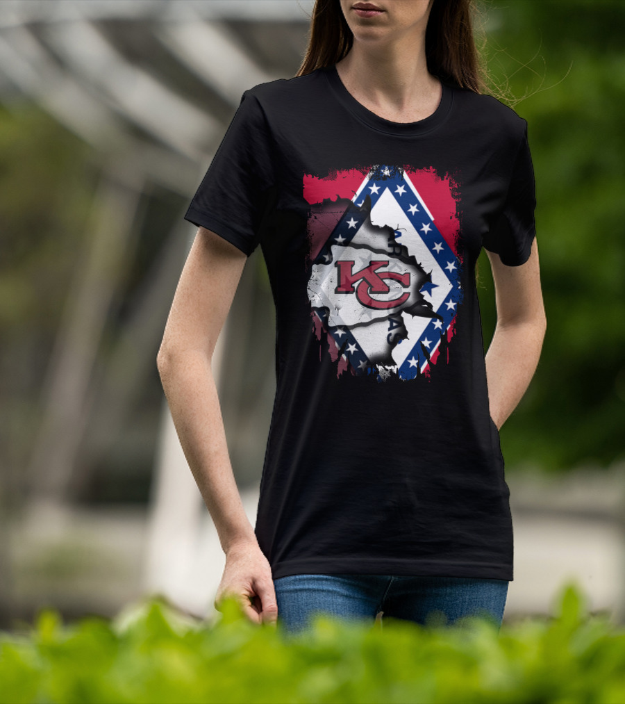 KC Chiefs Arkansas Flag Combo T-Shirt