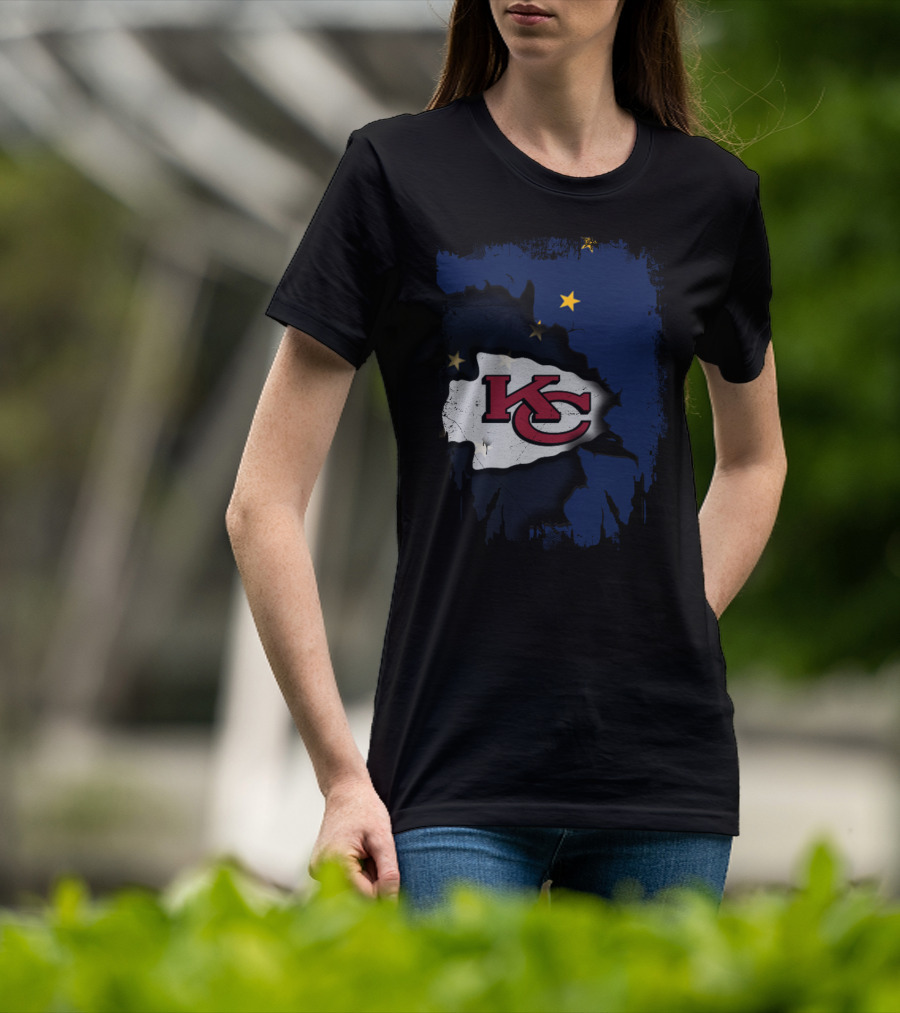 Together Alaska KC Chiefs Stars And Flag T-Shirt