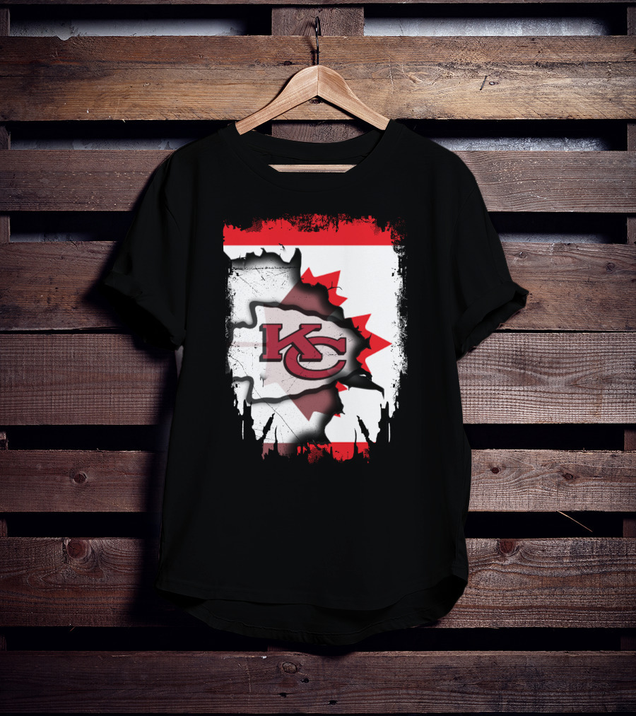 KC Chiefs Canada Unity Flag T-Shirt