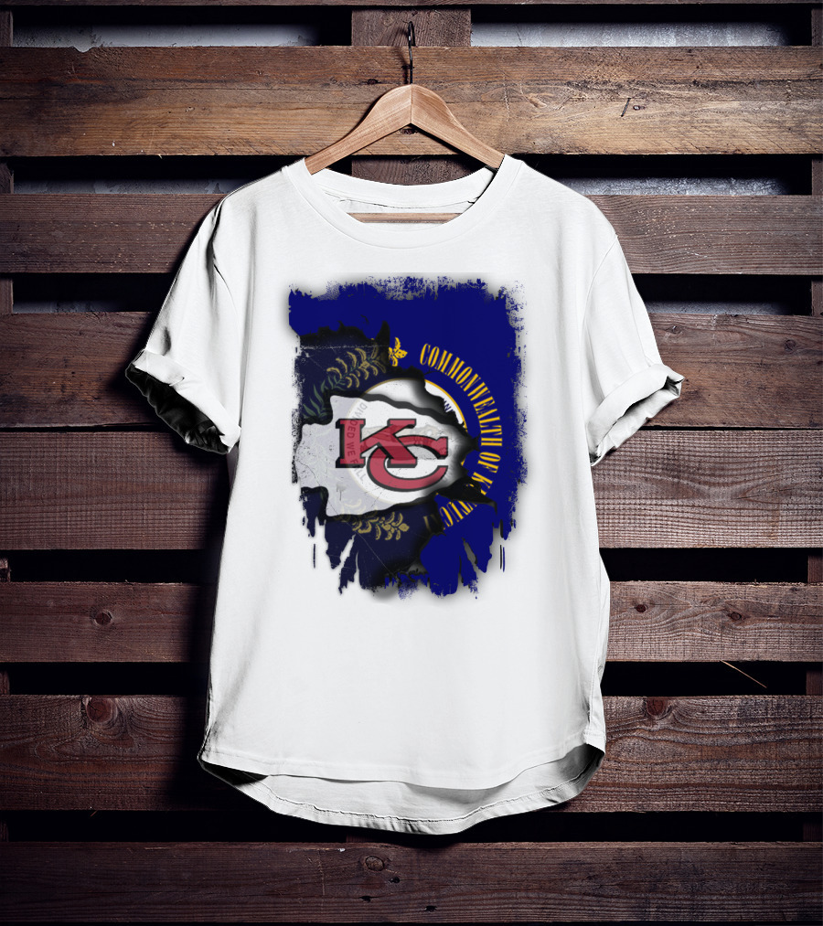 Kansas City Chiefs And Commonwealth Of Kentucky United T-Shirt