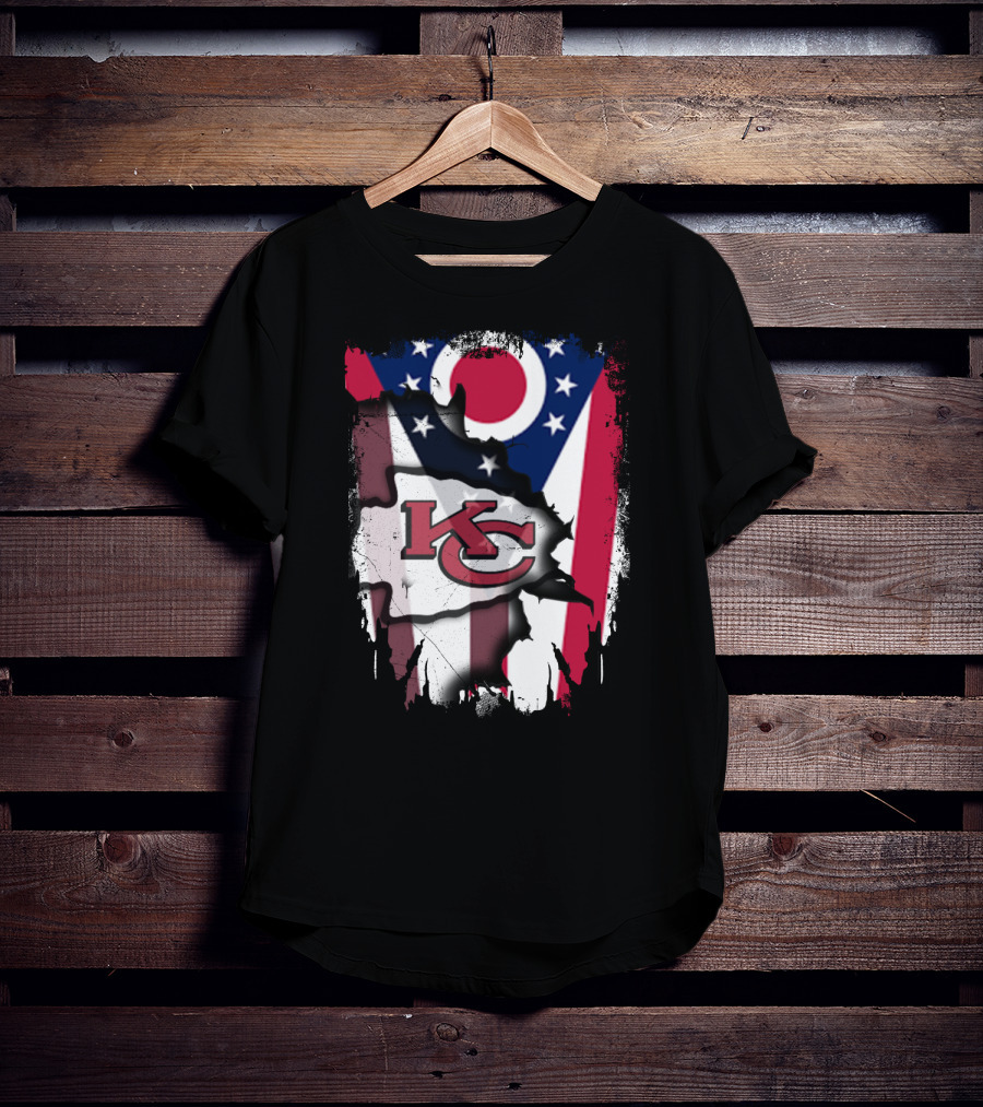 Together Ohio Flag KC Chiefs USA T-Shirt