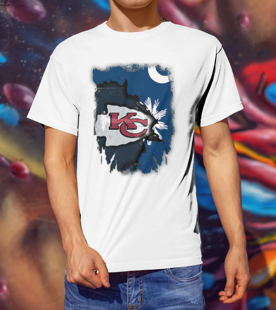 KC Chiefs Meet South Carolina Flag United T-Shirt