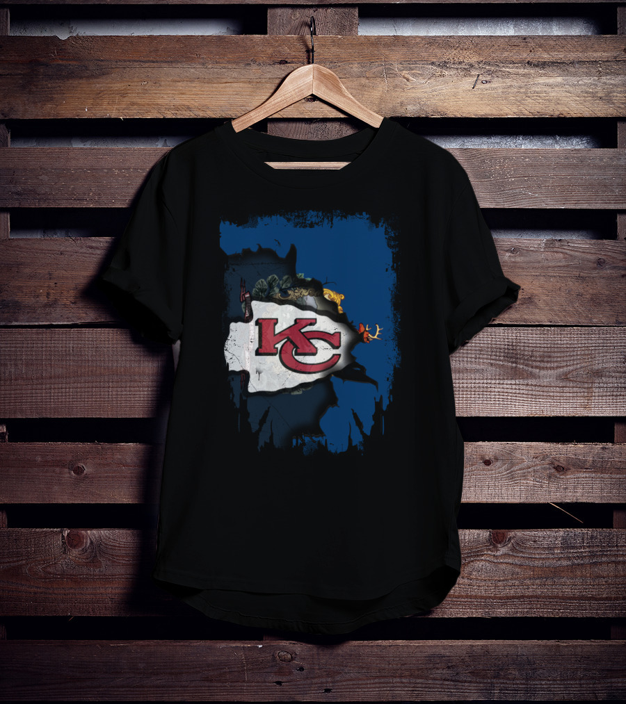 Together Vermont KC Chiefs Football Fusion T-Shirt