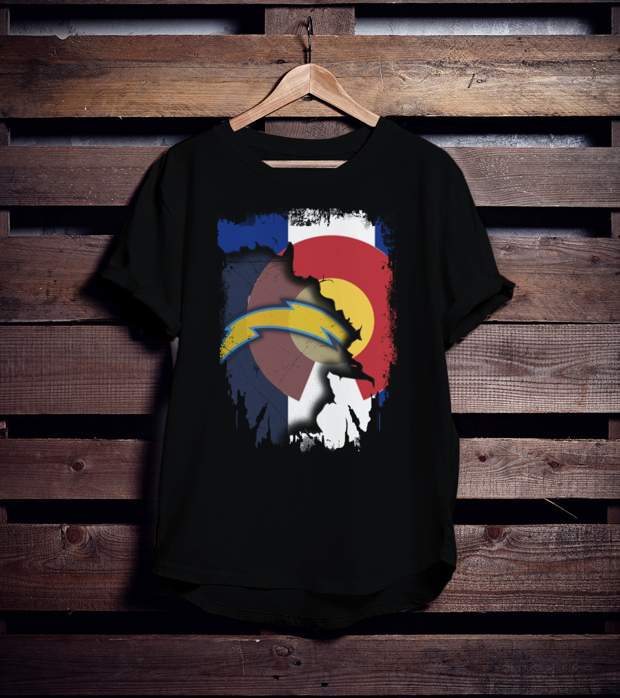 Together Colorado Chargers Flag Fusion T-Shirt