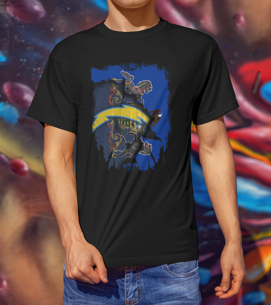 Together Pennsylvania State Coat Of Arms With Chargers T-Shirt