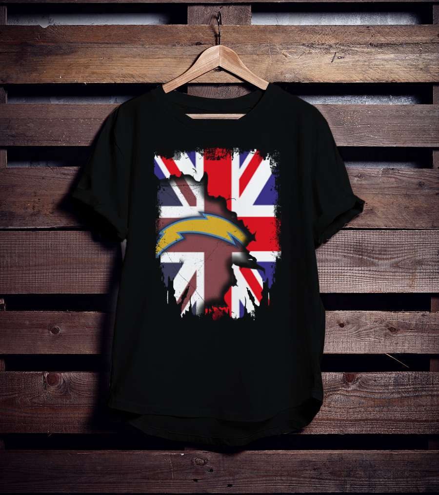 Together United Kingdom Flag With Chargers T-Shirt