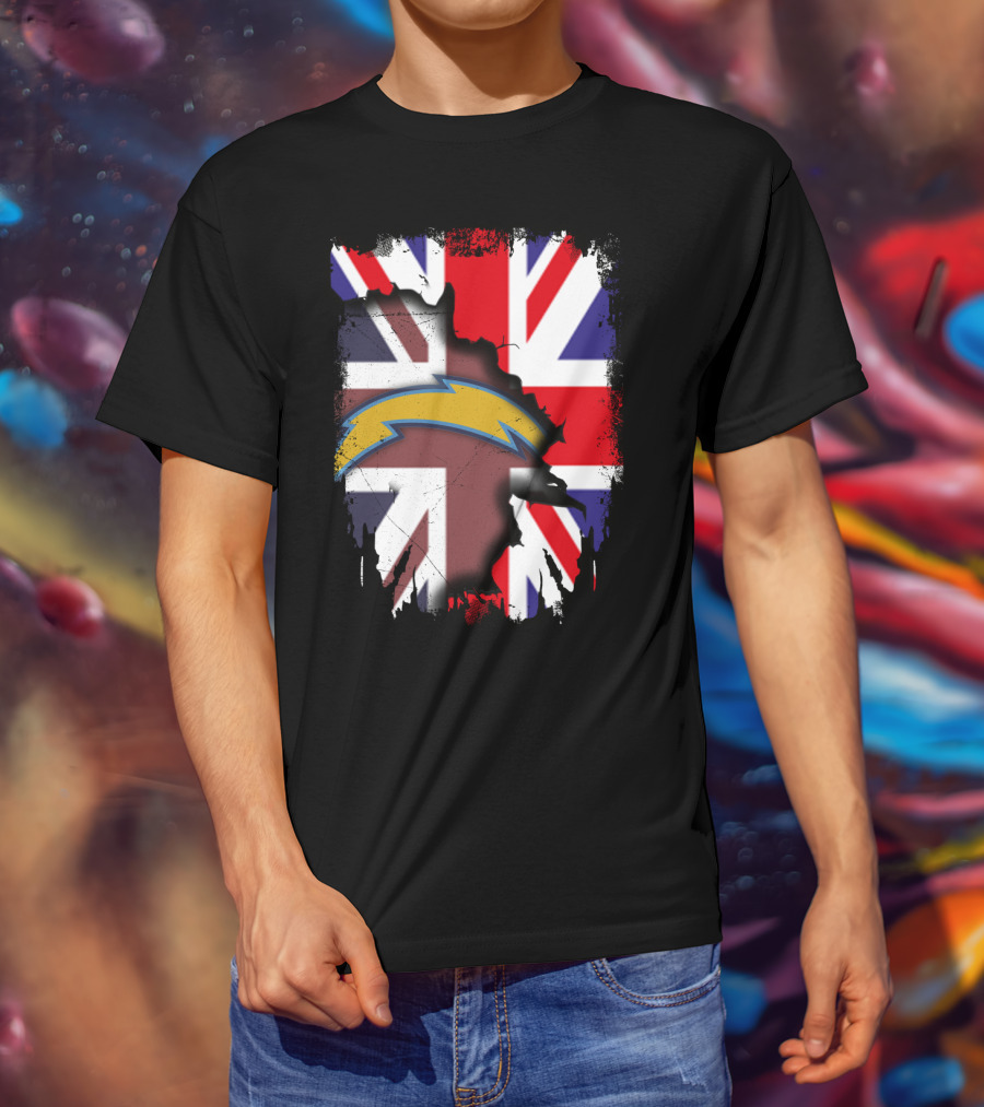 Together United Kingdom Flag With Chargers T-Shirt