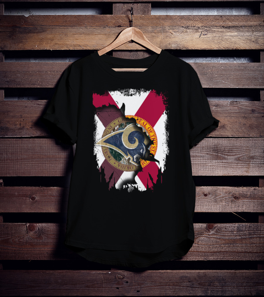 Rams Florida State Flag Together T-Shirt