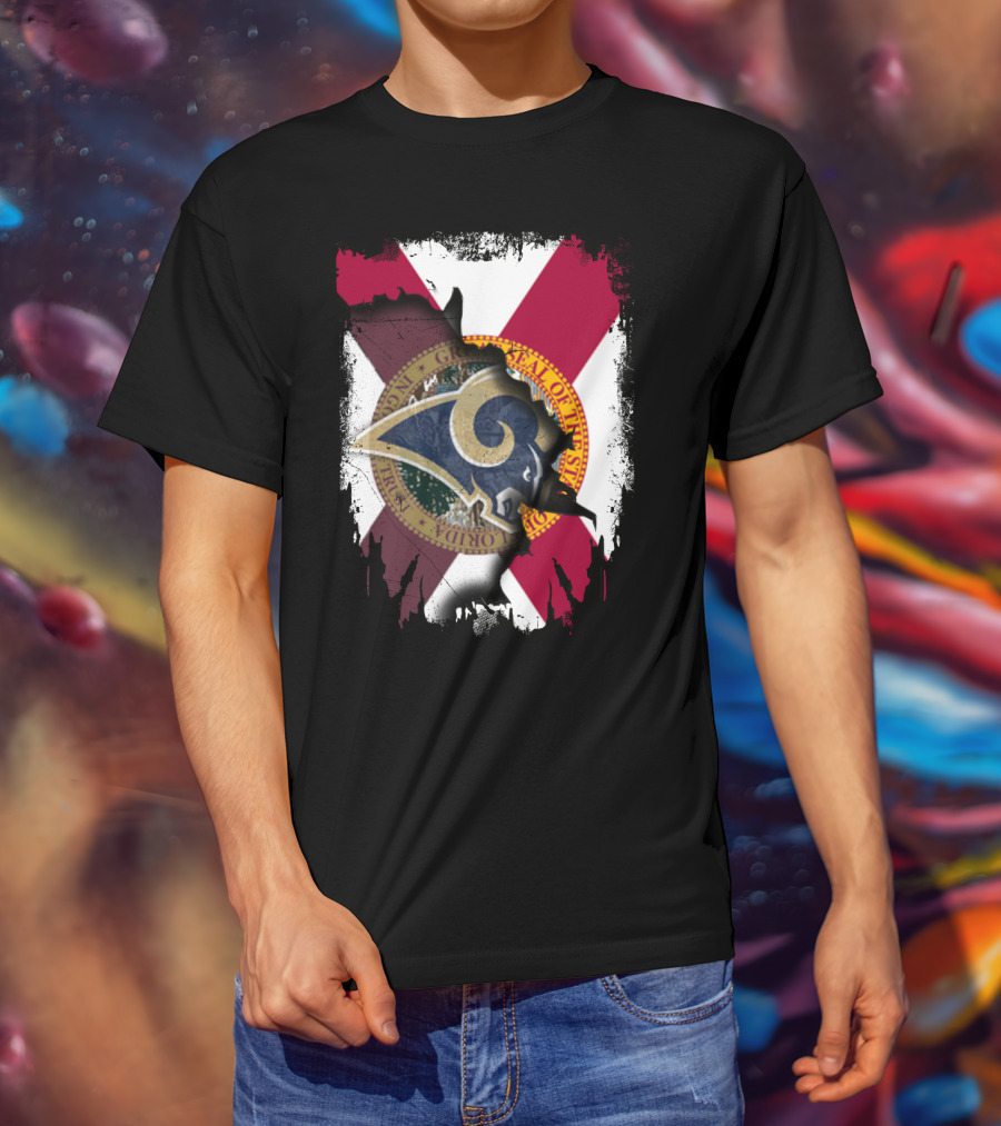 Rams Florida State Flag Together T-Shirt