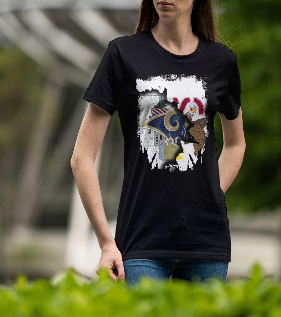 Together Illinois Rams Heritage Vintage Emblem T-Shirt