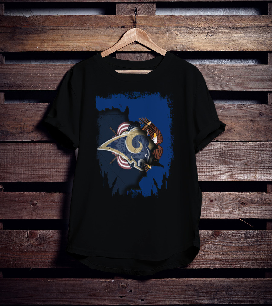 Together Utah Rams Shield With Flag And Eagle T-Shirt
