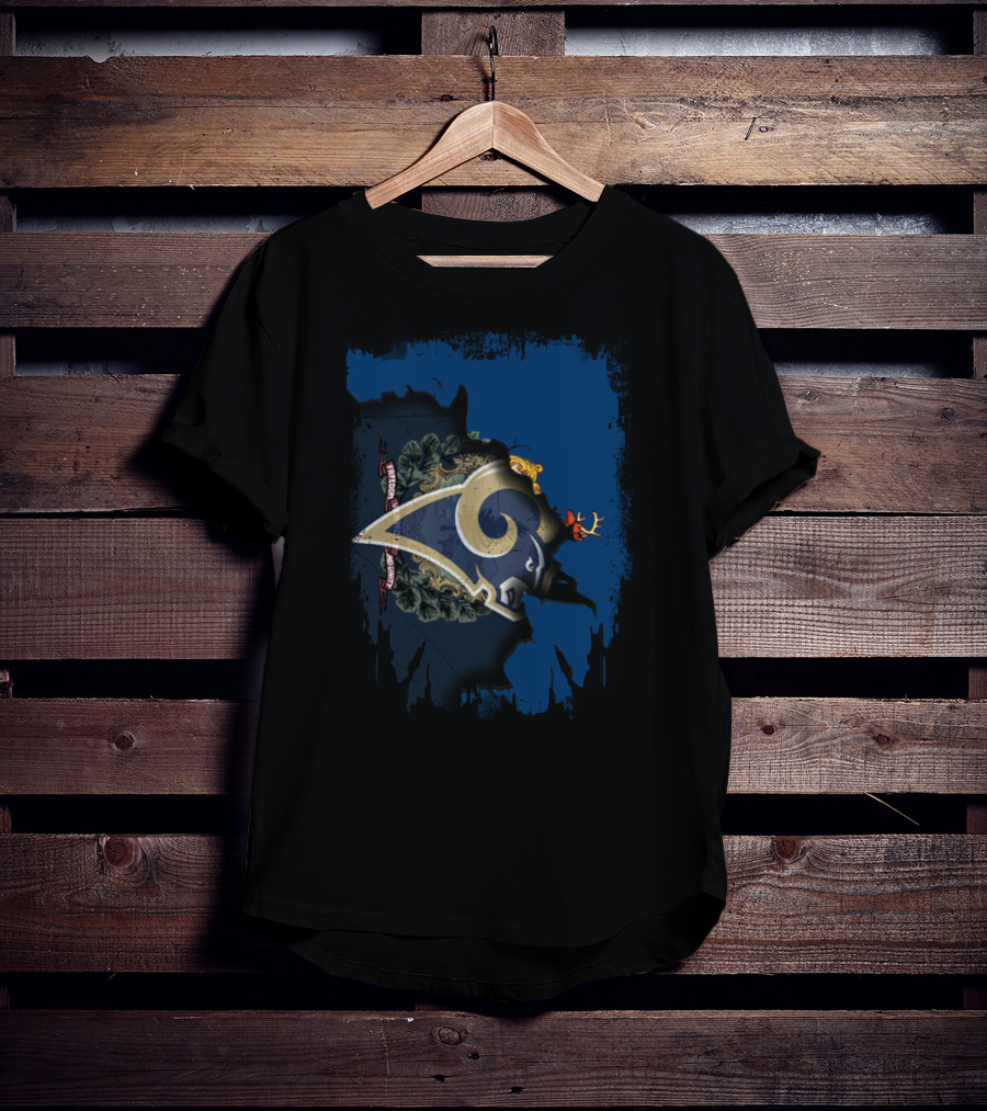 Together Vermont With Rams Logo And State Flag Elements T-Shirt