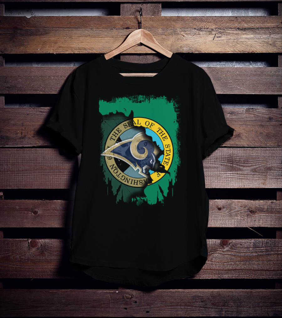 Together Washington State Seal With Rams T-Shirt