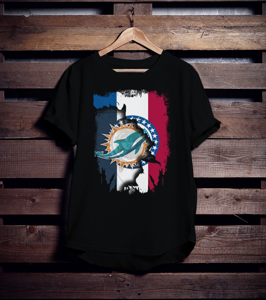 Missouri State With Dolphins NFL Fusion T-Shirt