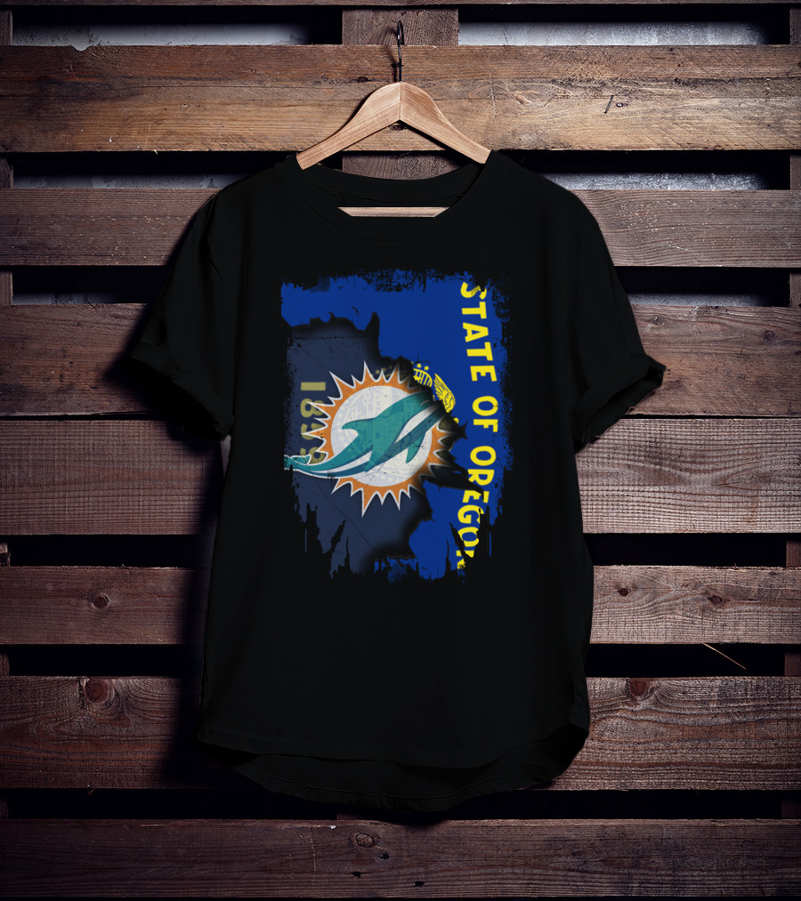 State Of Oregon Dolphins 1961 T-Shirt