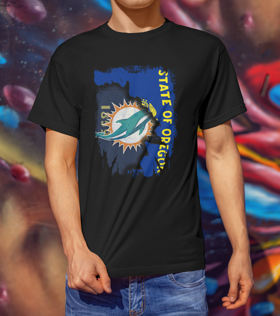 State Of Oregon Dolphins 1961 T-Shirt