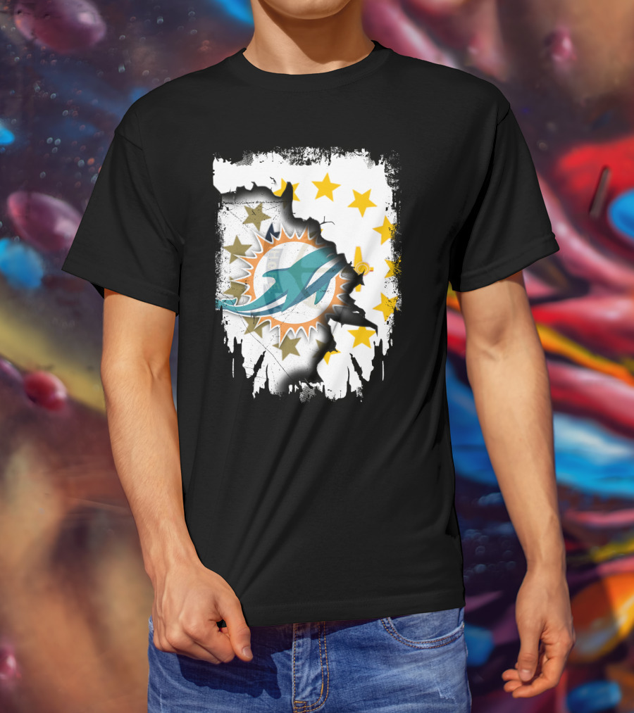 Together Rhode Island Dolphins Stars T-Shirt