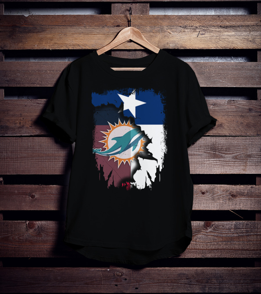 Texas Miami Dolphins Fusion T-Shirt