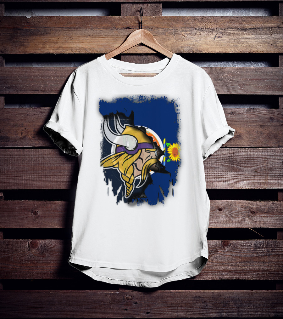 Kansas Sunflower Viking T-Shirt
