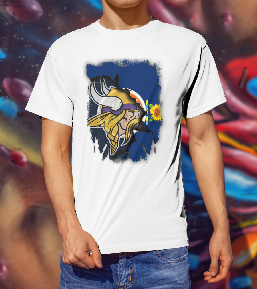 Kansas Sunflower Viking T-Shirt