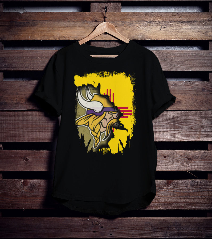 New Mexico With Vikings And Zia T-Shirt