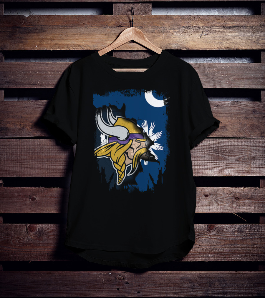 Together South Carolina Vikings Helmet And Palmetto Moon T-Shirt