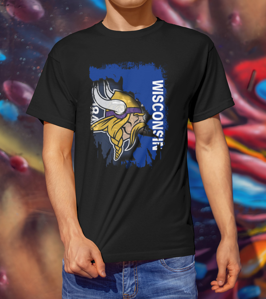 Together Wisconsin Vikings Team Spirit T-Shirt