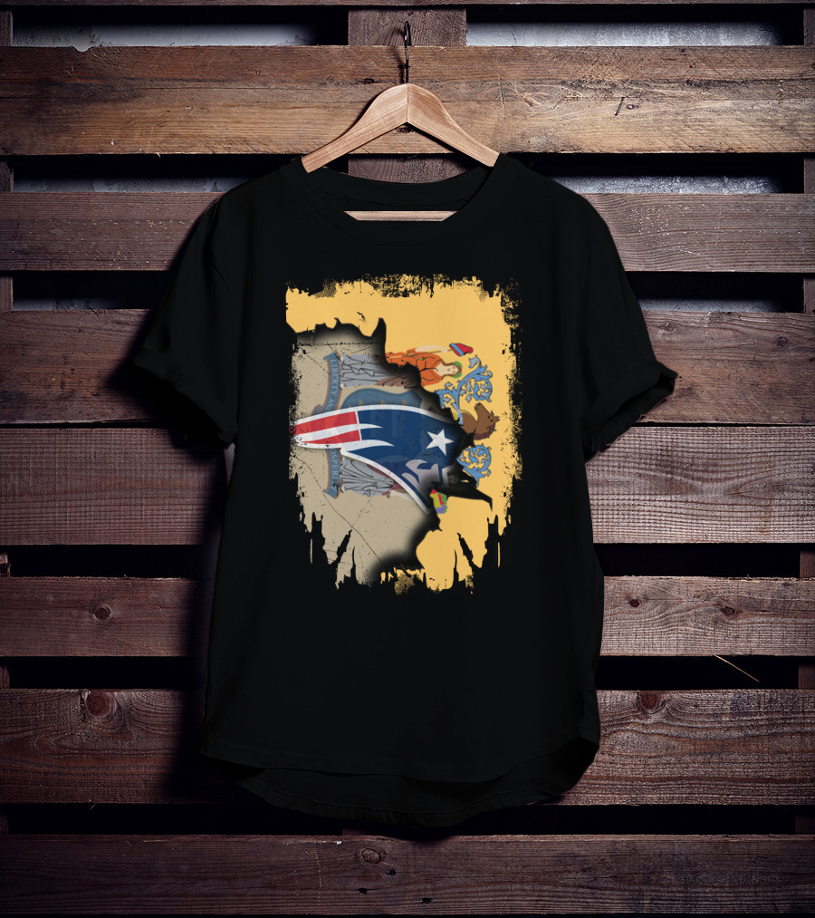 Together New Jersey With Patriots Symbol And State Seal Emblem T-Shirt
