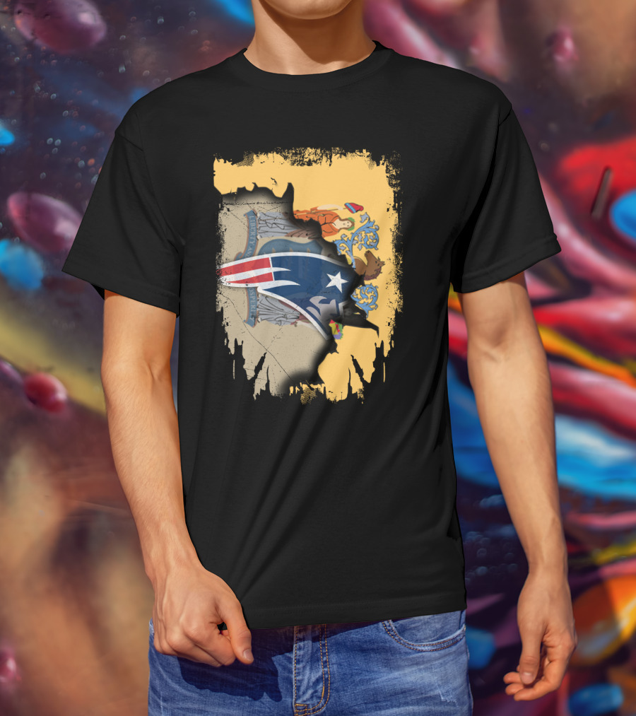 Together New Jersey With Patriots Symbol And State Seal Emblem T-Shirt