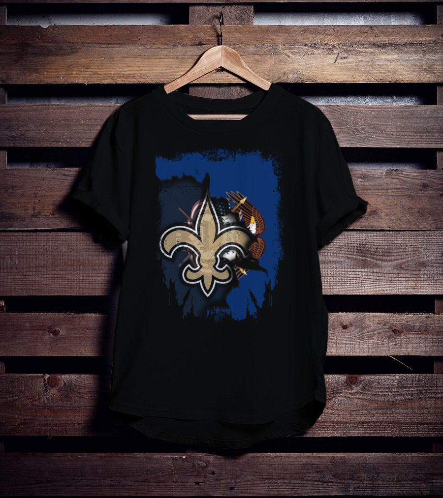 Utah Saints Fleur-de-Lis And Flag Unity T-Shirt