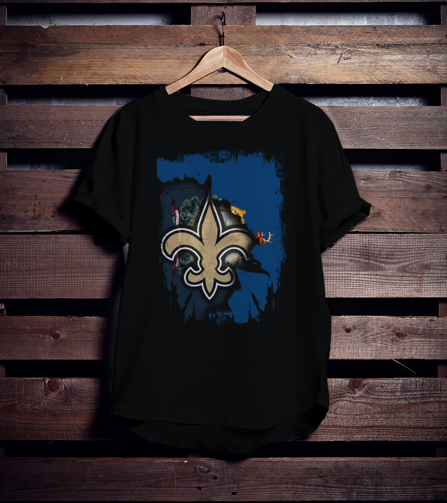 Together Vermont New Orleans Saints Fleur-de-Lis T-Shirt