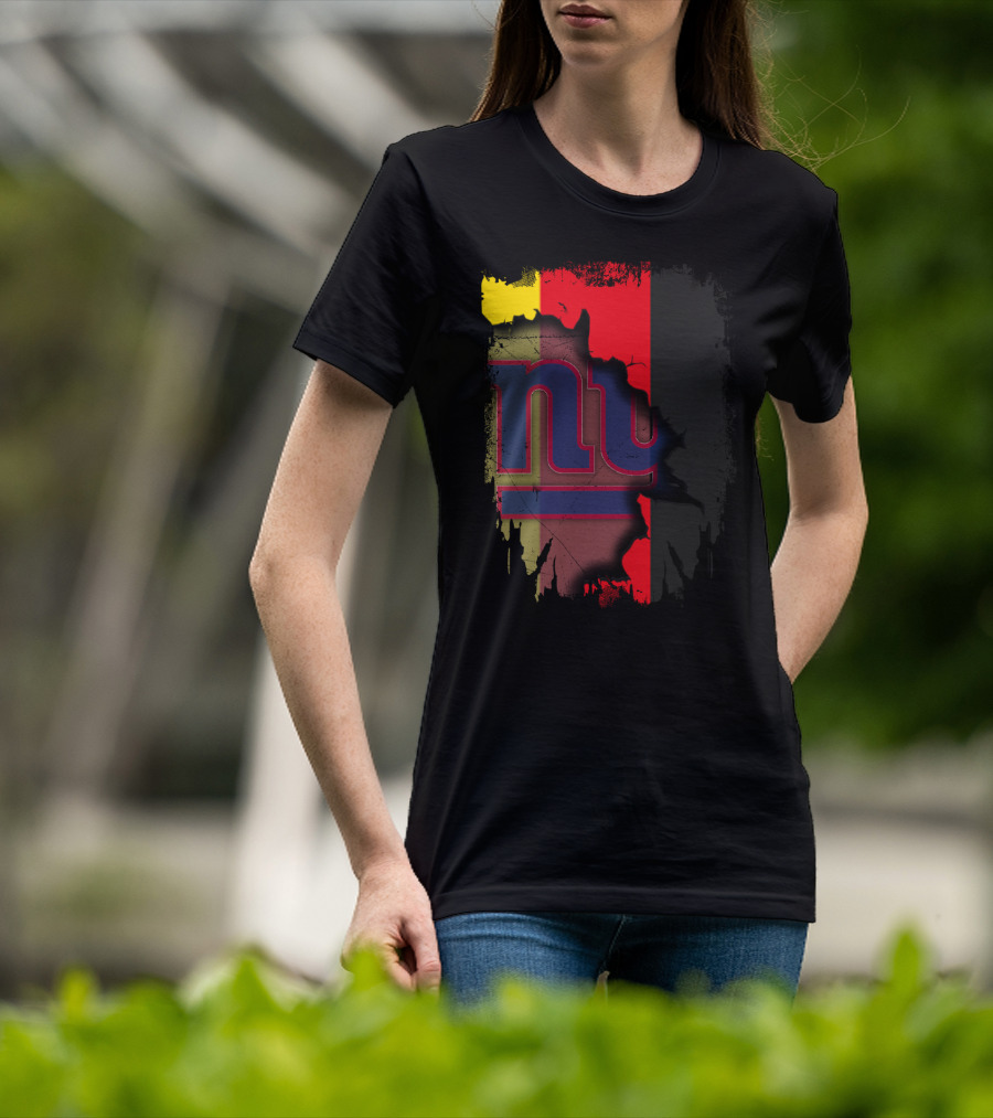 Together Germany New York Giants Flag Background T-Shirt