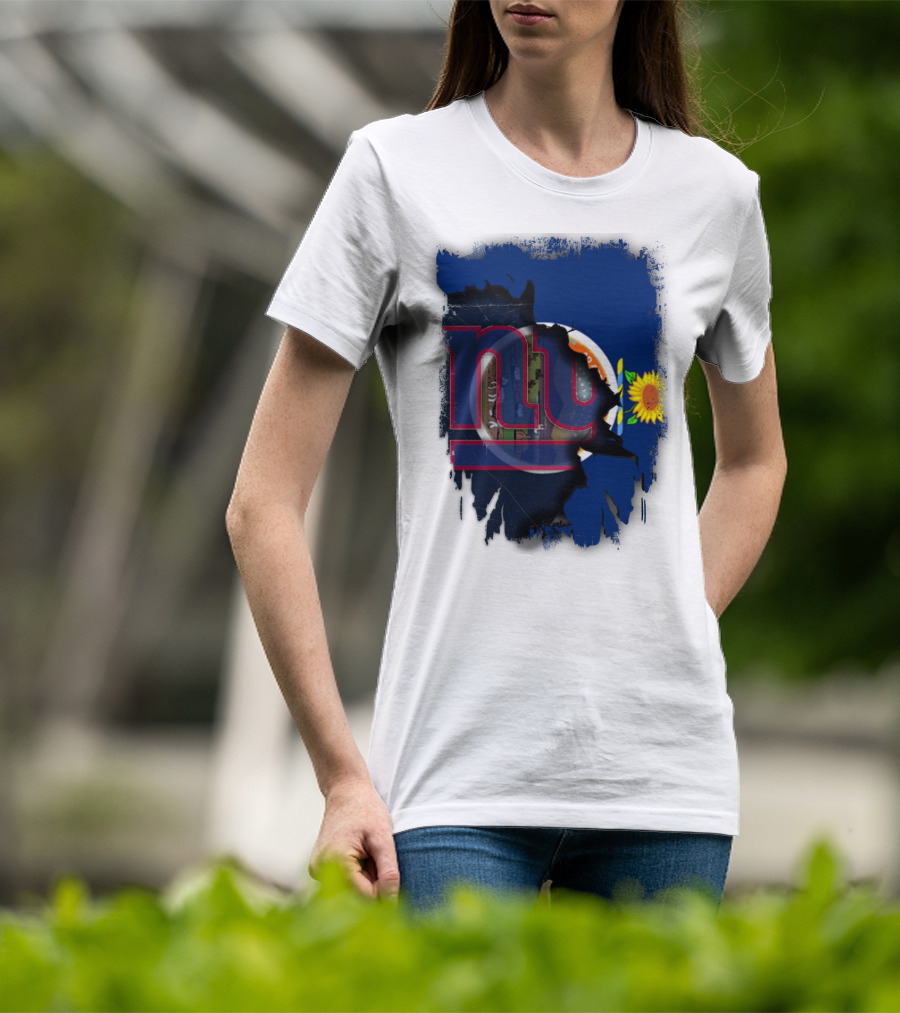 Kansas Sunflower And Giants Collaboration T-Shirt