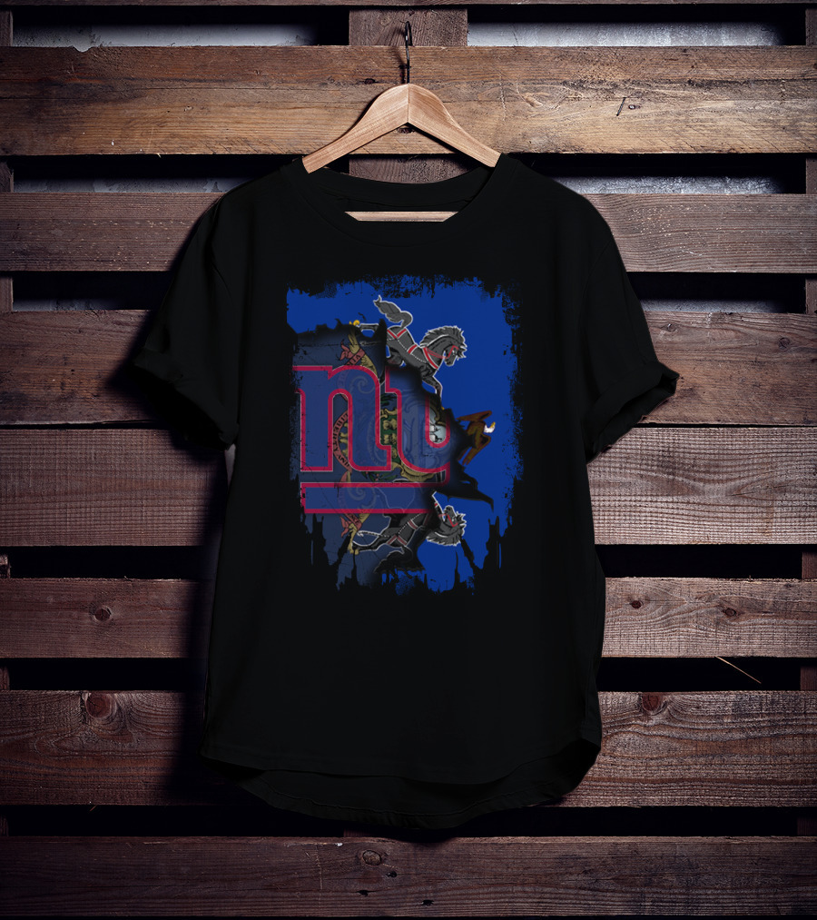 Pennsylvania Emblem With New York Giants Logo Integration T-Shirt